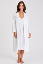 Love & Lustre Cotton Spot Built Up Shoulder Robe