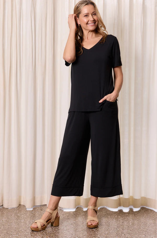 Tani Culotte Resort Pant Black