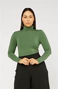 Tani  Sage Marle Turtle Neck