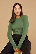 Tani High Neck Sage Marie Long Sleeve