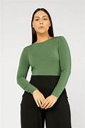 Tani High Neck Sage Marie Long Sleeve