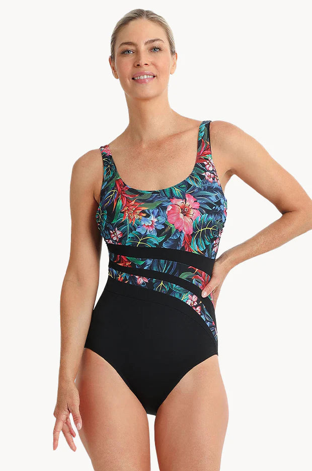 Poolproof Oasis Wave Spliced Swimsuit