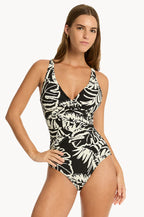 Sea Level Jungle Book Cross Front Swimsuit
