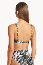 Sea Level Pampas Cross Front Bikini Swim Top