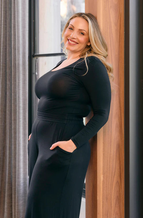 Tani Scoop Neck Long Sleeve
