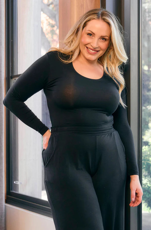 Tani Scoop Neck Long Sleeve
