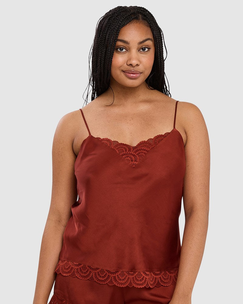 Sans Complexe Charming Silky Satin Pyjamas shorts and Camisole set