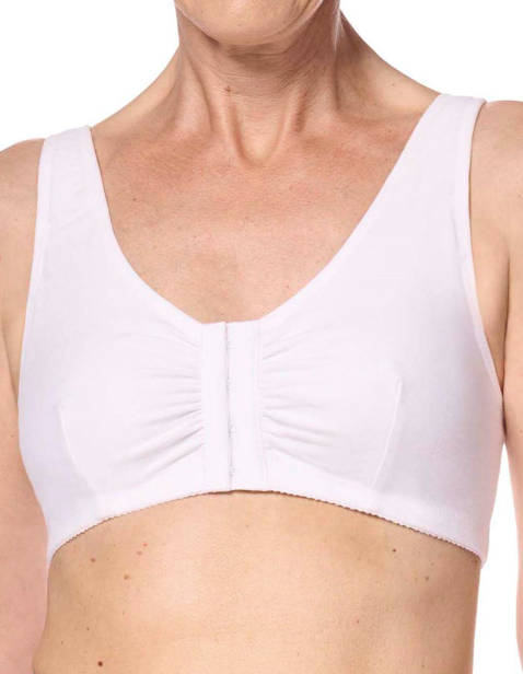 Capri Lingerie Sleepwear & Swimwear Launceston Tasmania Amoena Wirefree Front Closing Cotton Mastectomy Bra