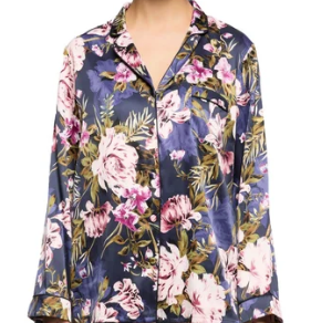 Sainted Sisters Navy Floral Nightshirt XXL