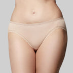 The Knicker Cotton Classic Nude Bikini