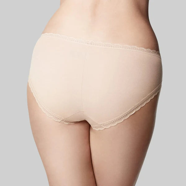 The Knicker Cotton Classic Nude Bikini