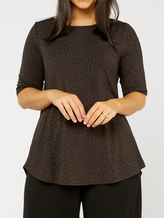 Tani Wild Licorice Elbow Swing Tee