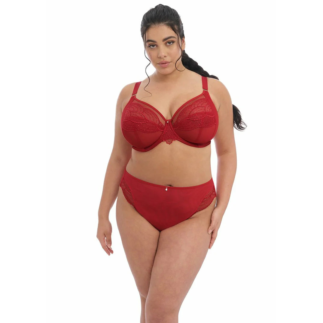 Capri Lingerie, Sleepwear & Swimwear Launceston Tasmania Elomi Priya Haute Red Brazilian Brief