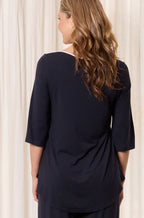Tani French Navy/white Tilly 3/4 Sleeve