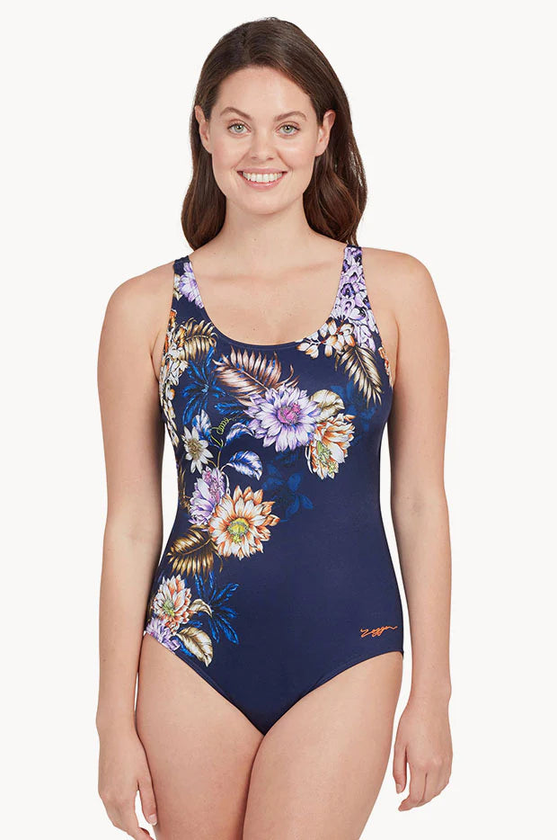 Zoggs Enigma Swimsuit 10 Navy