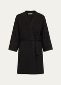 Simone Perele Aurore EcoVero Robe Dressing Gown Kimono Black