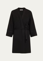 Simone Perele Aurore EcoVero Robe Dressing Gown Kimono Black