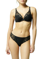 Simone Perele Pink Triangle Black / Pink / Blue Wish Bra