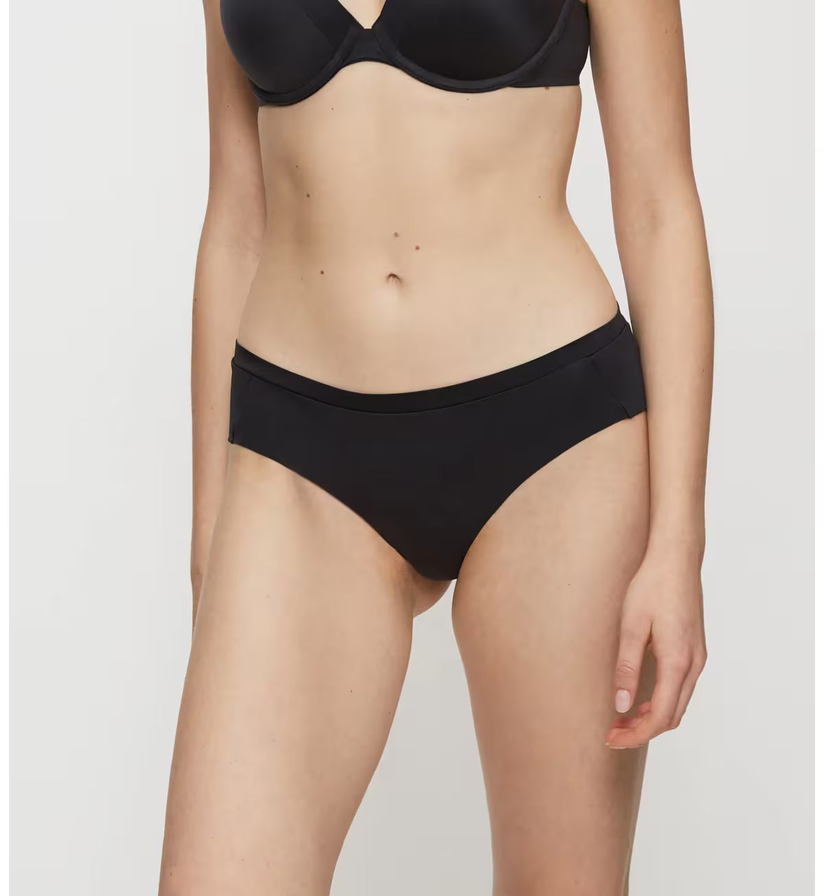 capri lingerie sleepwear & swimwear launceston tasmania Triumph Body Make Up Soft Touch Black /  Blush Hipster brief