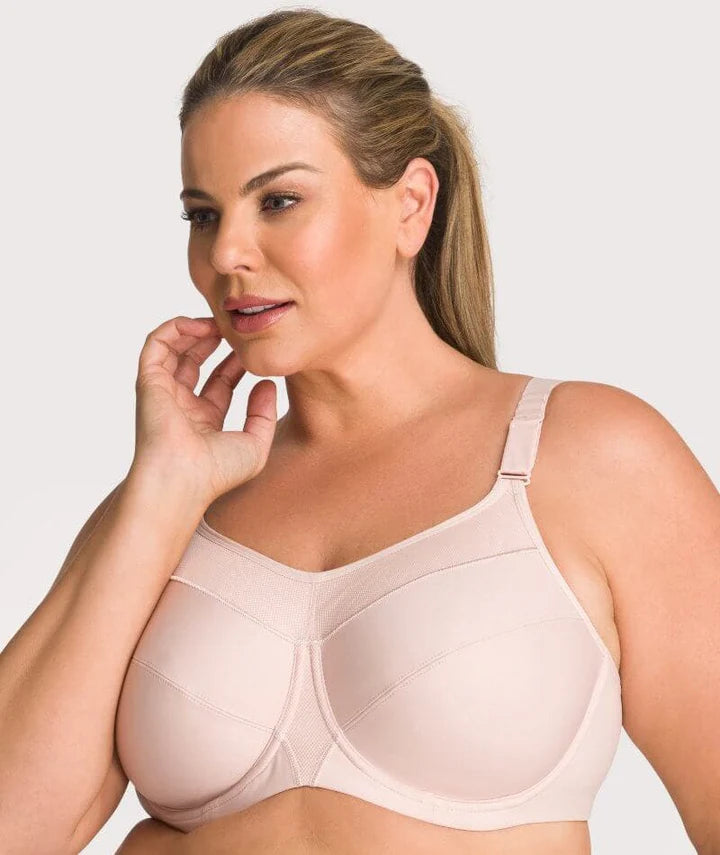 capri lingerie sleepwear & swimwear launceston tasmania Triumph Fig Pink / Black Triaction Ultra Sports Bra