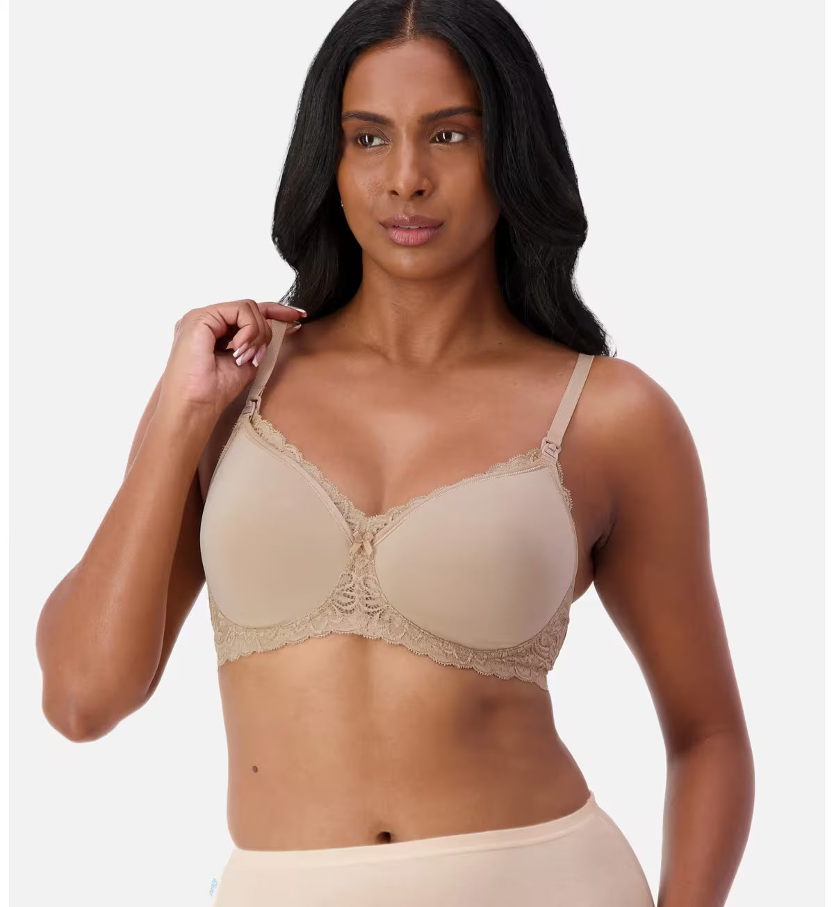 capri lingerie sleepwear & swimwear launceston tasmania Triumph Gorgeous Mamabel Mama Lace Black / Ivory Nursing / Maternity Bra