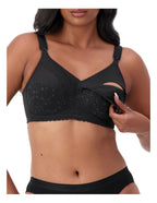 capri lingerie sleepwear & swimwear launceston tasmania Triumph Mamabel Lace Maternity  Beige / Black Nursing Bra