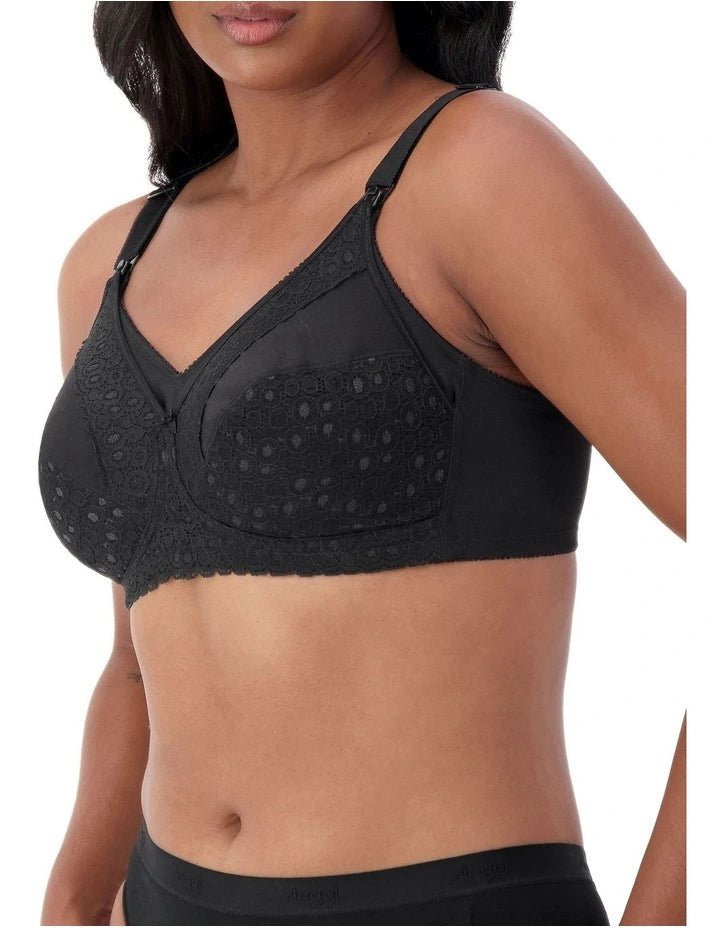 capri lingerie sleepwear & swimwear launceston tasmania Triumph Mamabel Lace Maternity  Beige / Black Nursing Bra