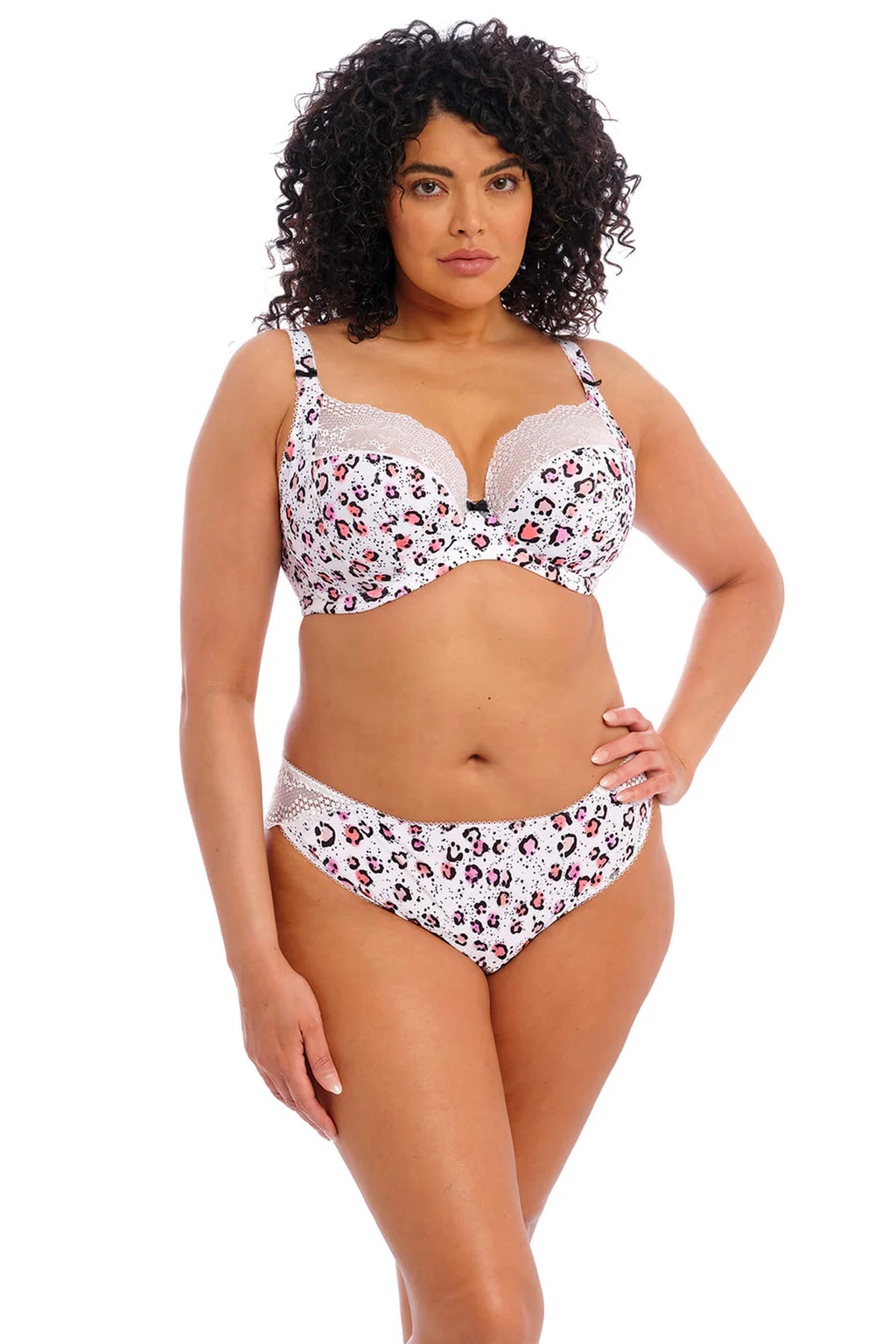 Capri Lingerie, Sleepwear & Swimwear Launceston Tasmania Elomi Lucie White Rumble Plunge Bra