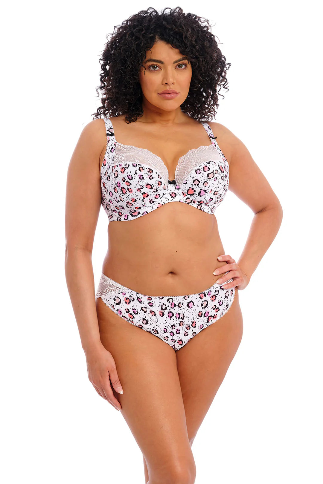 Capri Lingerie, Sleepwear & Swimwear Launceston Tasmania Elomi Lucie White Rumble Plunge Bra