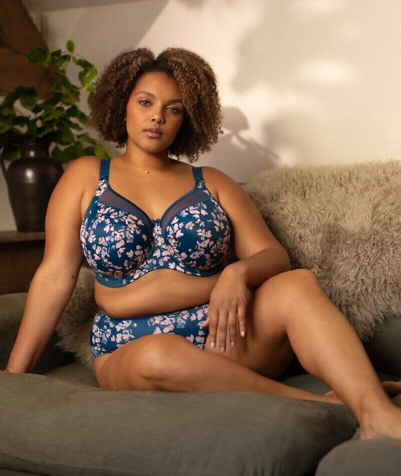 Goddess Kayla Teal Blossom Bra