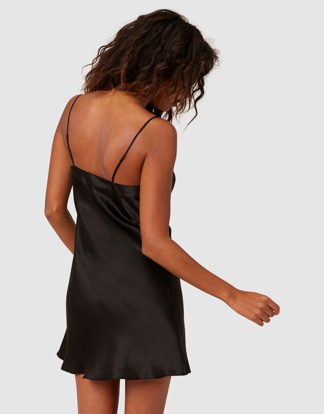 Simone Perele Silk Black Dream Chemise