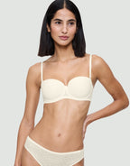 Capri Lingerie Sleepwear & Swimwear Launceston Tasmania Triumph Signature Sheer Black/ Ivory Strapless