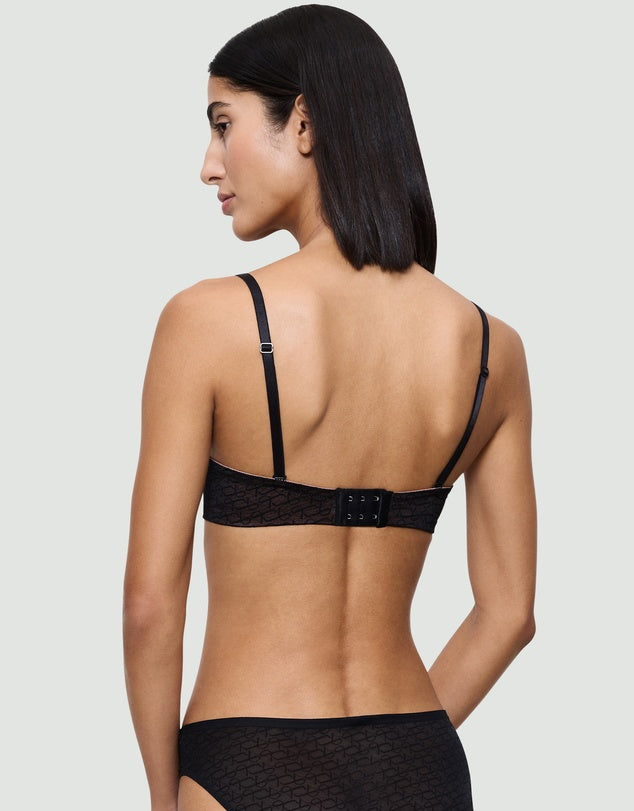 Capri Lingerie Sleepwear & Swimwear Launceston Tasmania Triumph Signature Sheer Black/ Ivory Strapless