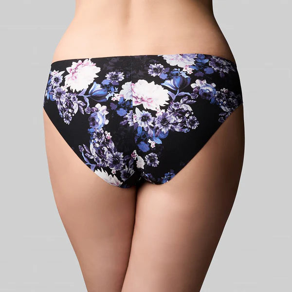 The Knicker Precision Midnight Blooms Bikini