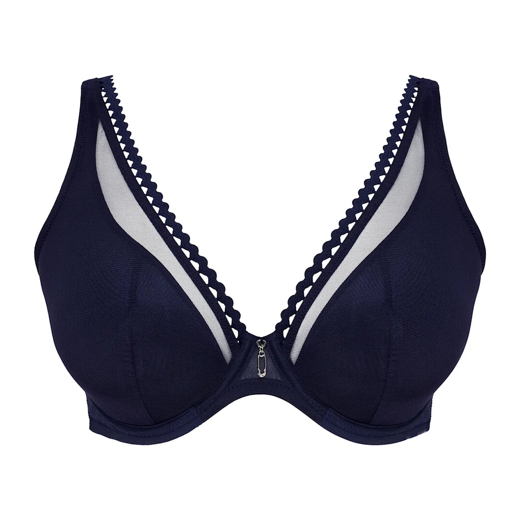 Primadonna Wowgirl Padded Plunge Evening Blue Bra