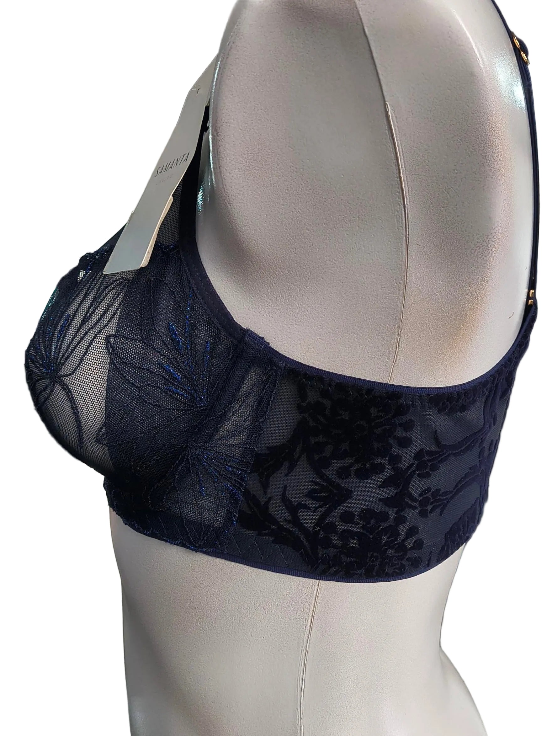 Samanta Harriett High Apex Blue Bra