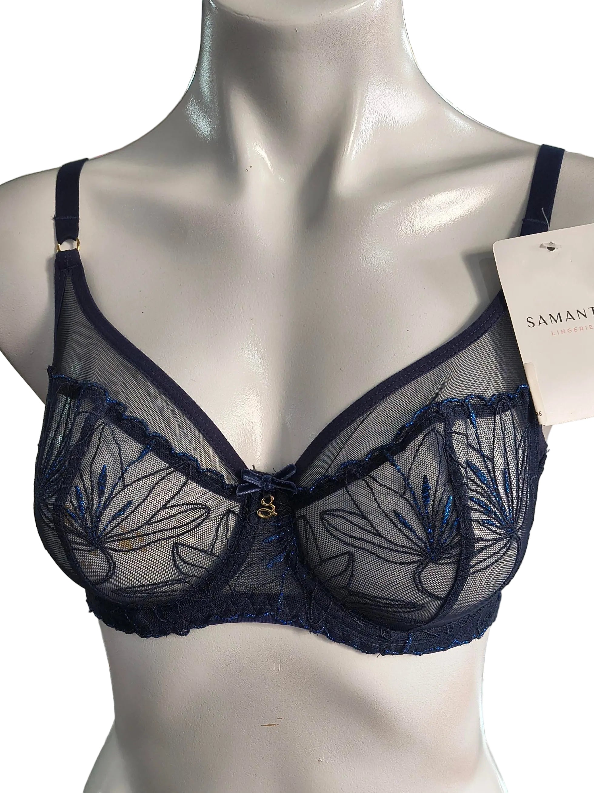 Samanta Harriett High Apex Blue Bra