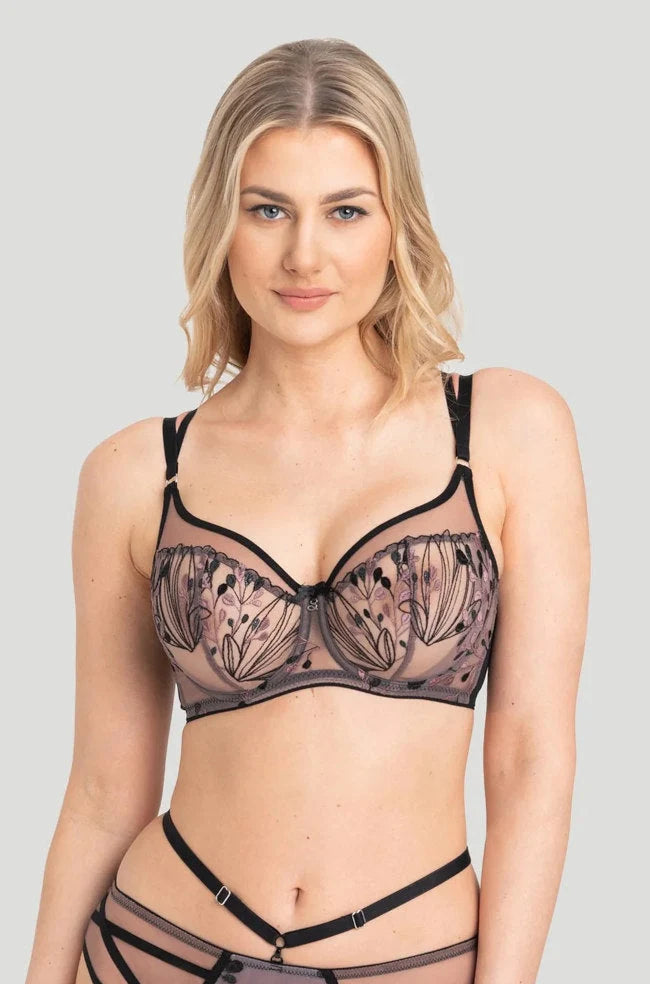 Samanta Ilana High Apex Amethyst Bra