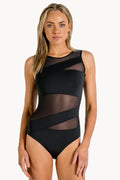 Sunseeker Basix Cross Bow Spliced Swimsuit